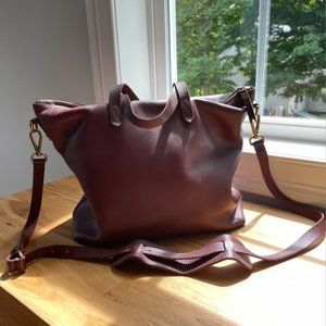 Madewell Zip-Top Transport Carryall Bag (Dark Cabernet)